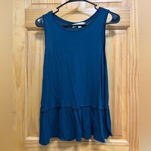 Loft size M teal color tank blouse